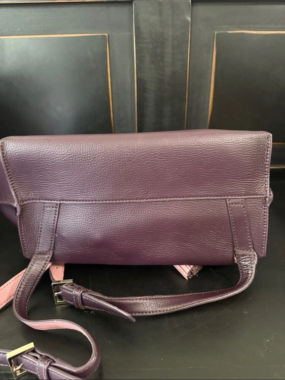 kate spade Plum and Blush Leather Tassel Backpack